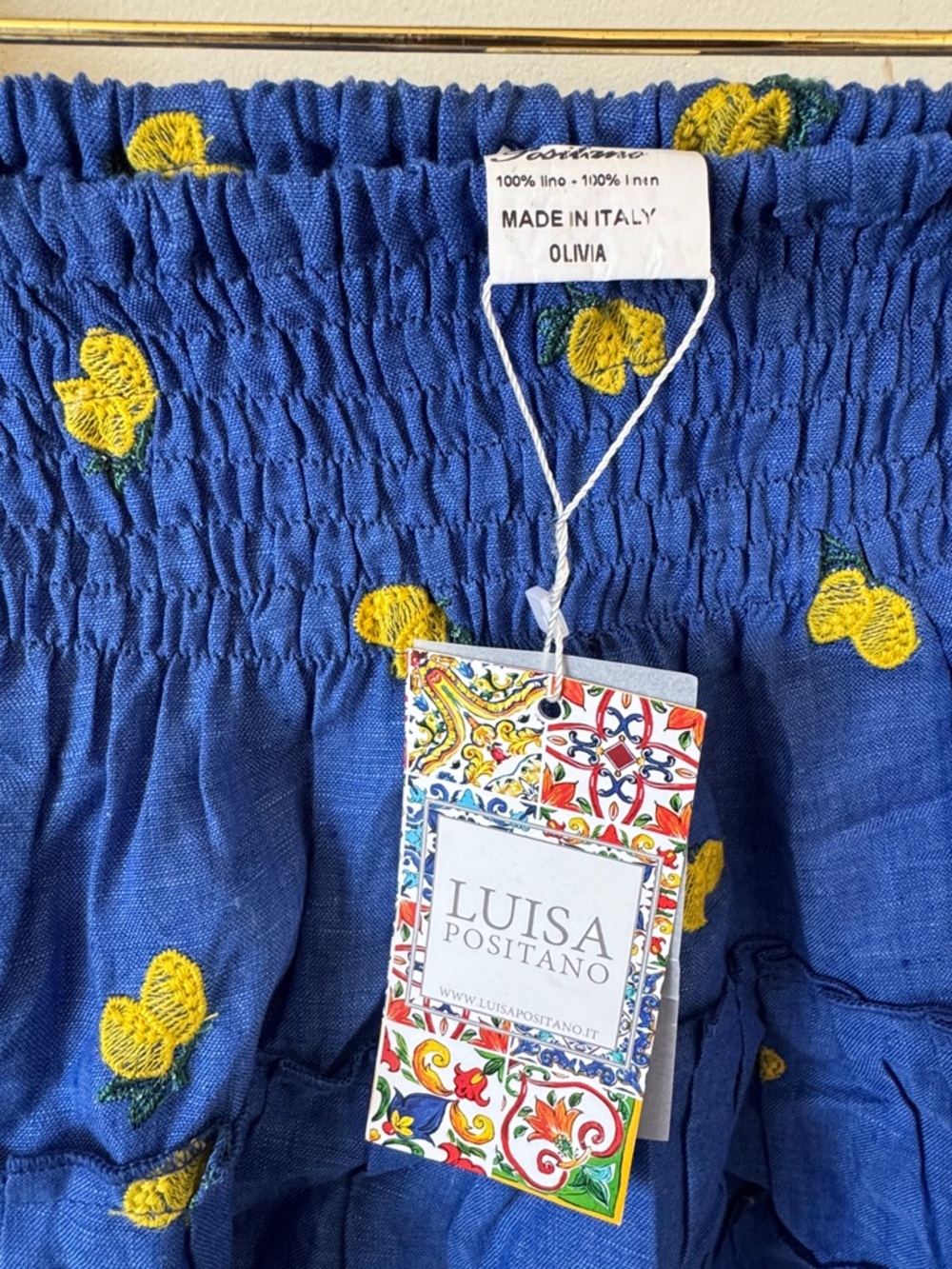 Luisa positano lemon top and skirt set - Picture 4 of 8